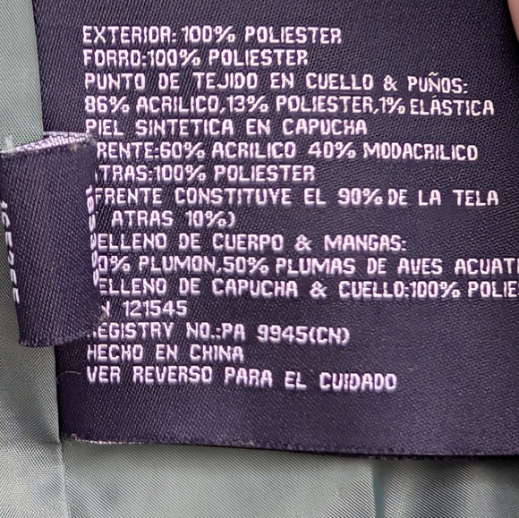 TOWER by London Fog Faux-Fur Hood Down-Fill CoatColor: Sage, Size: LARGE (EUC) - Picture 7 of 12